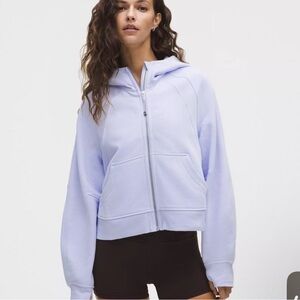 Lululemon cropped oversized full zip scuba